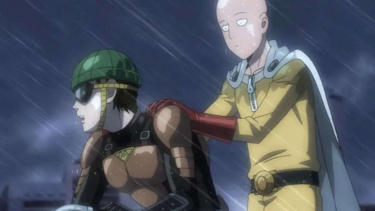 Mumen Rider and Saitama from One Punch Man