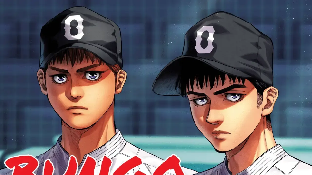 Bungo and Noda as seen in the colour spread of the manga's first chapter.