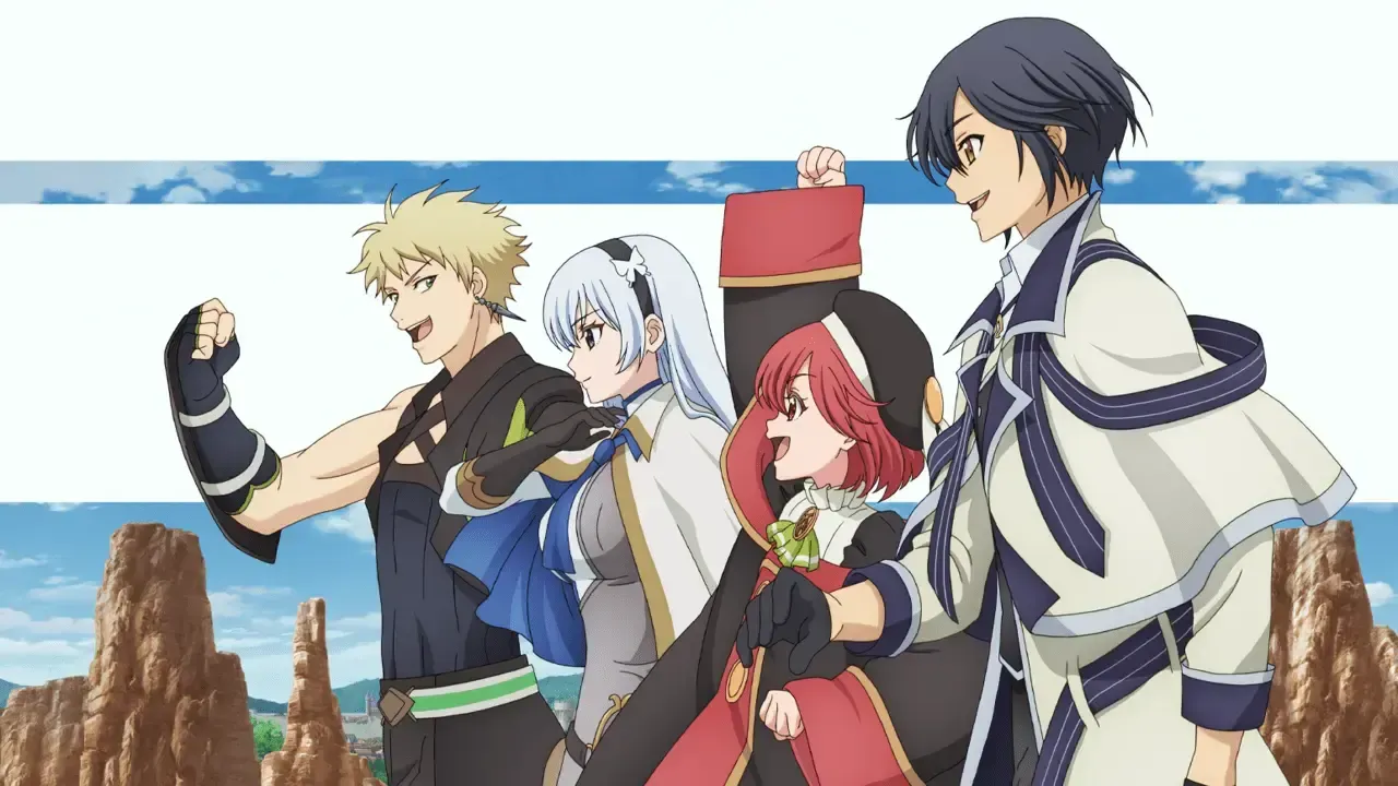 The main characters of the anime as seen in the key visual.