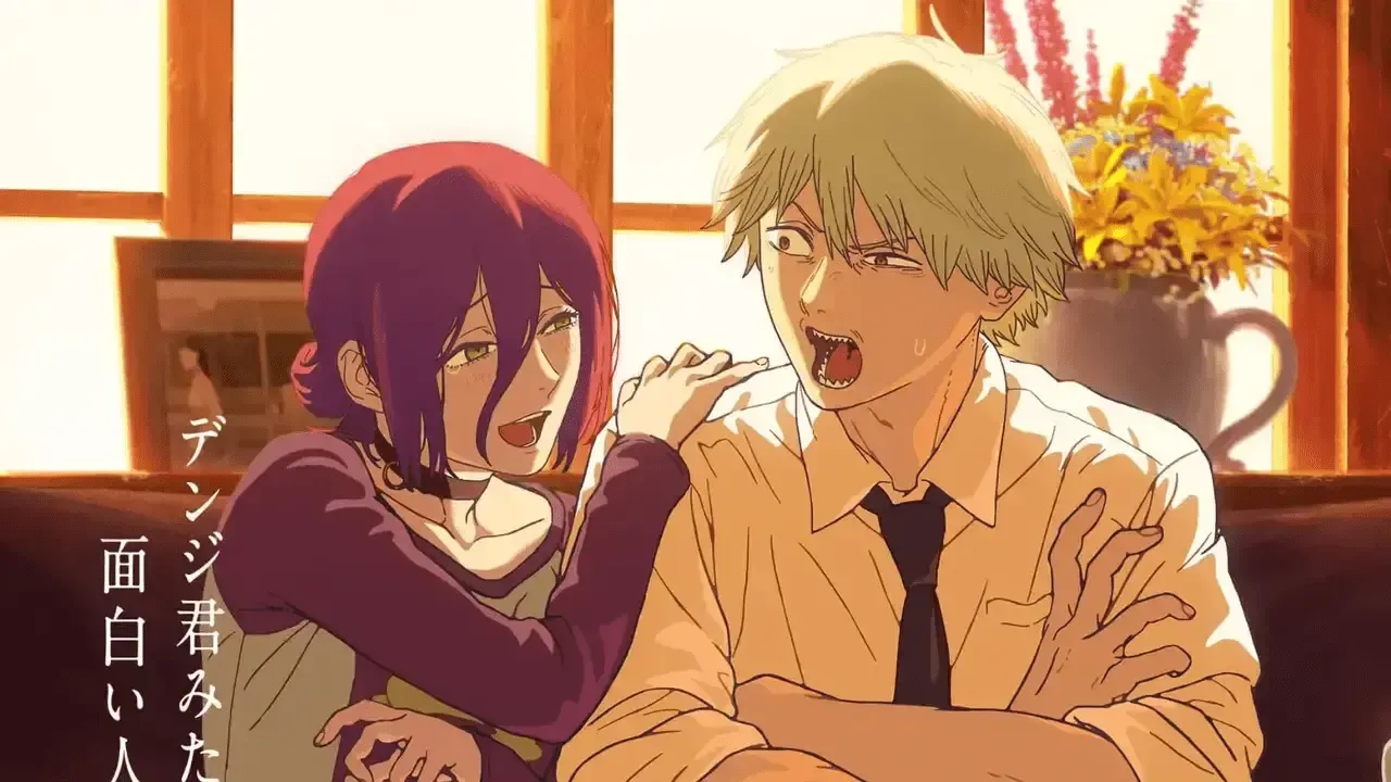 Reze and Denji as seen in the anime's key visual.