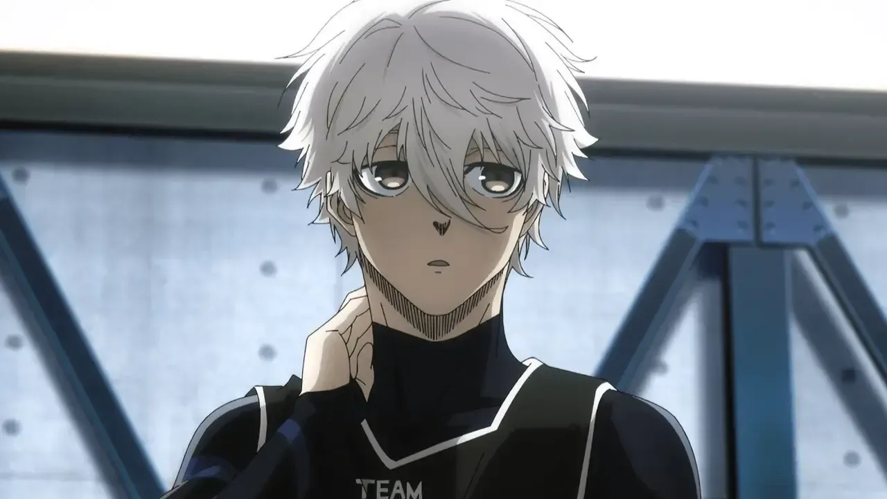 Nagi as seen in the Blue Lock anime.