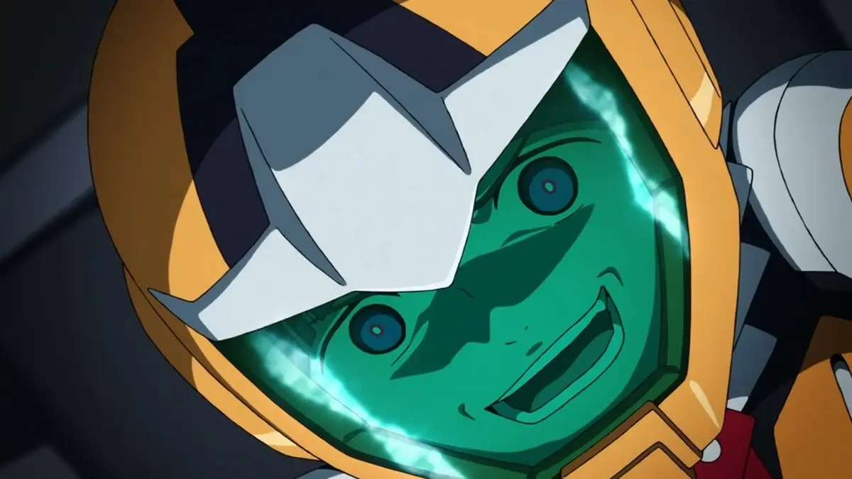 Image of Shiiko showing her obsession with killing Newtype