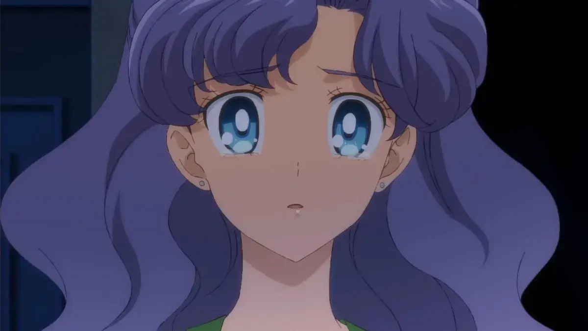 Image of Ikuko worrying about Usagi from Sailor Moon: Crystal