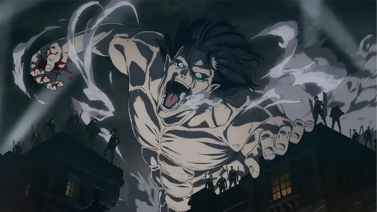 Image is of the Attack Titan from AoT.
