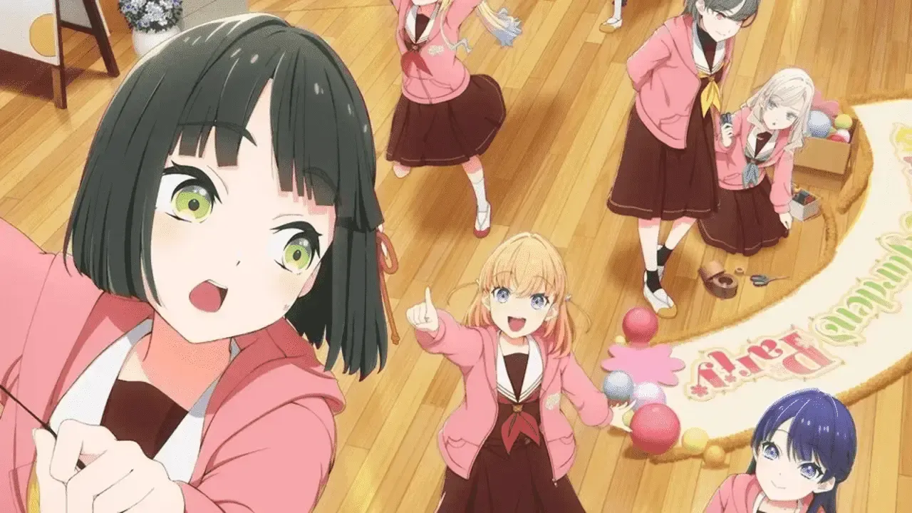 The characters from Hasunosora Girls' High School Idol Club as seen in the poster.