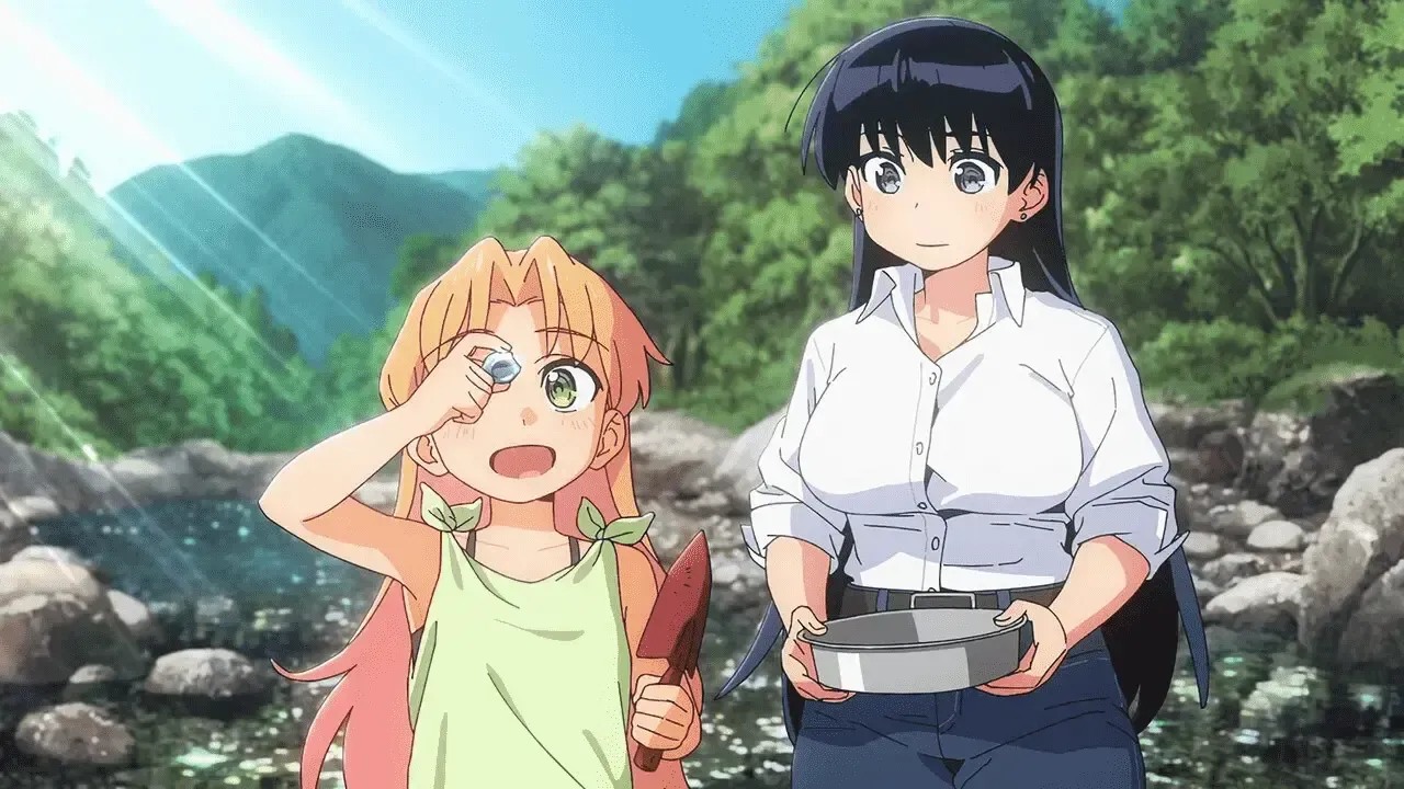 Ruri and Nagi as seen in the Ruri no Houseki anime.