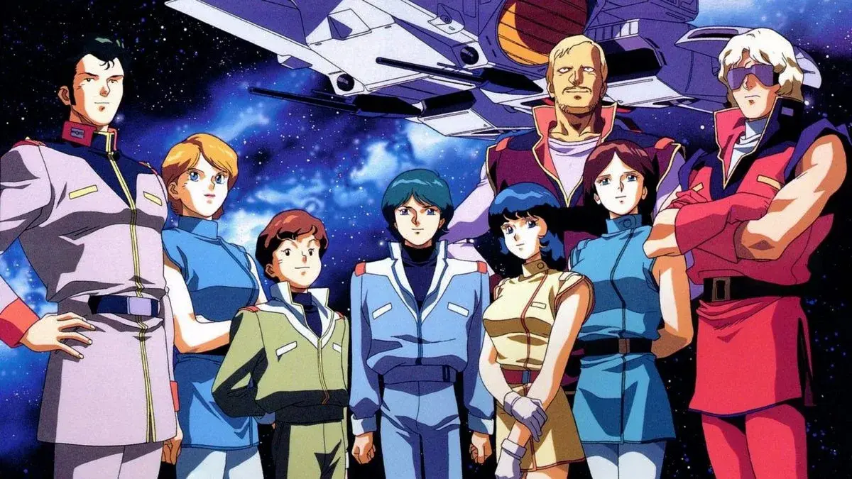 Image showing the main cast of Zeta Gundam